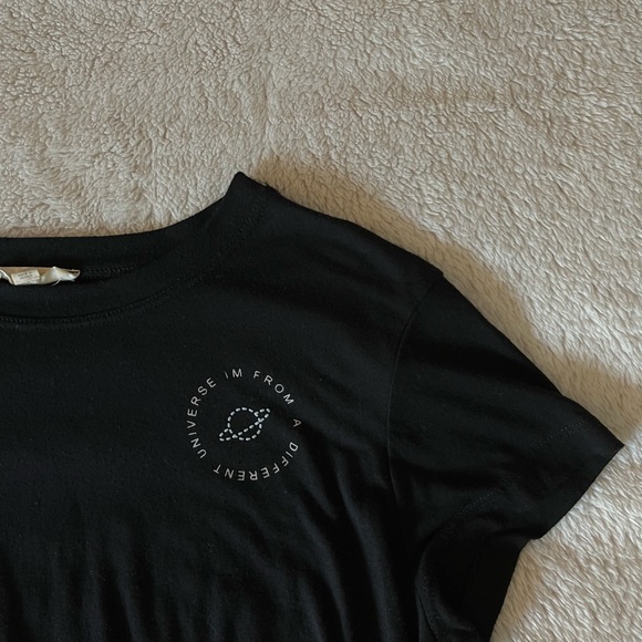 Black PacSun Flowy Crop Top - Picture 4 of 4